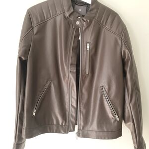 H&M Dark Brown Bomber Jacket